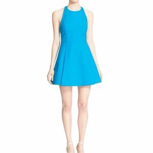 Alice + Olivia Christie Cotton Fit & Flare Mini Dress Size 6
